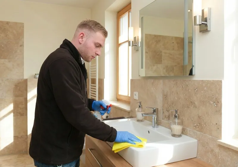 Badezimmer reinigen