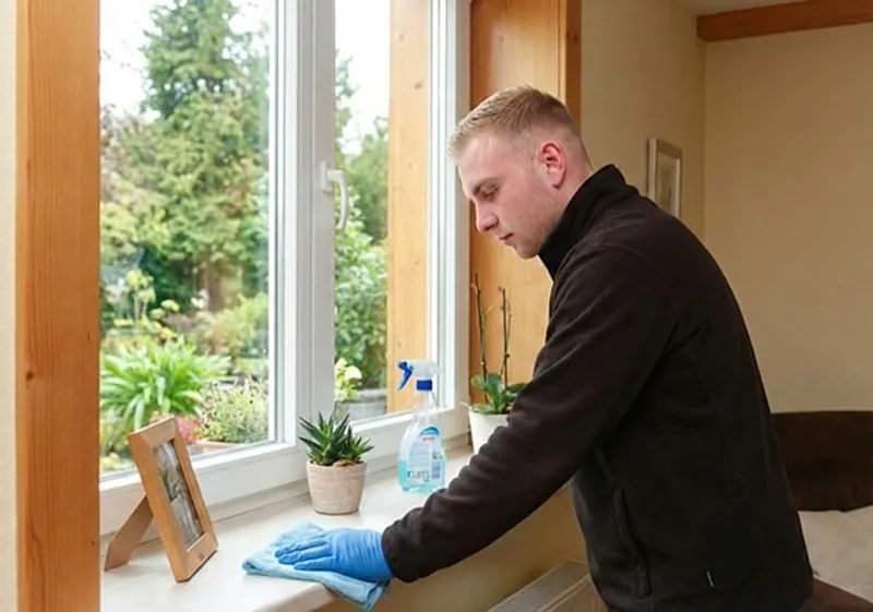 Fensterbank reinigen